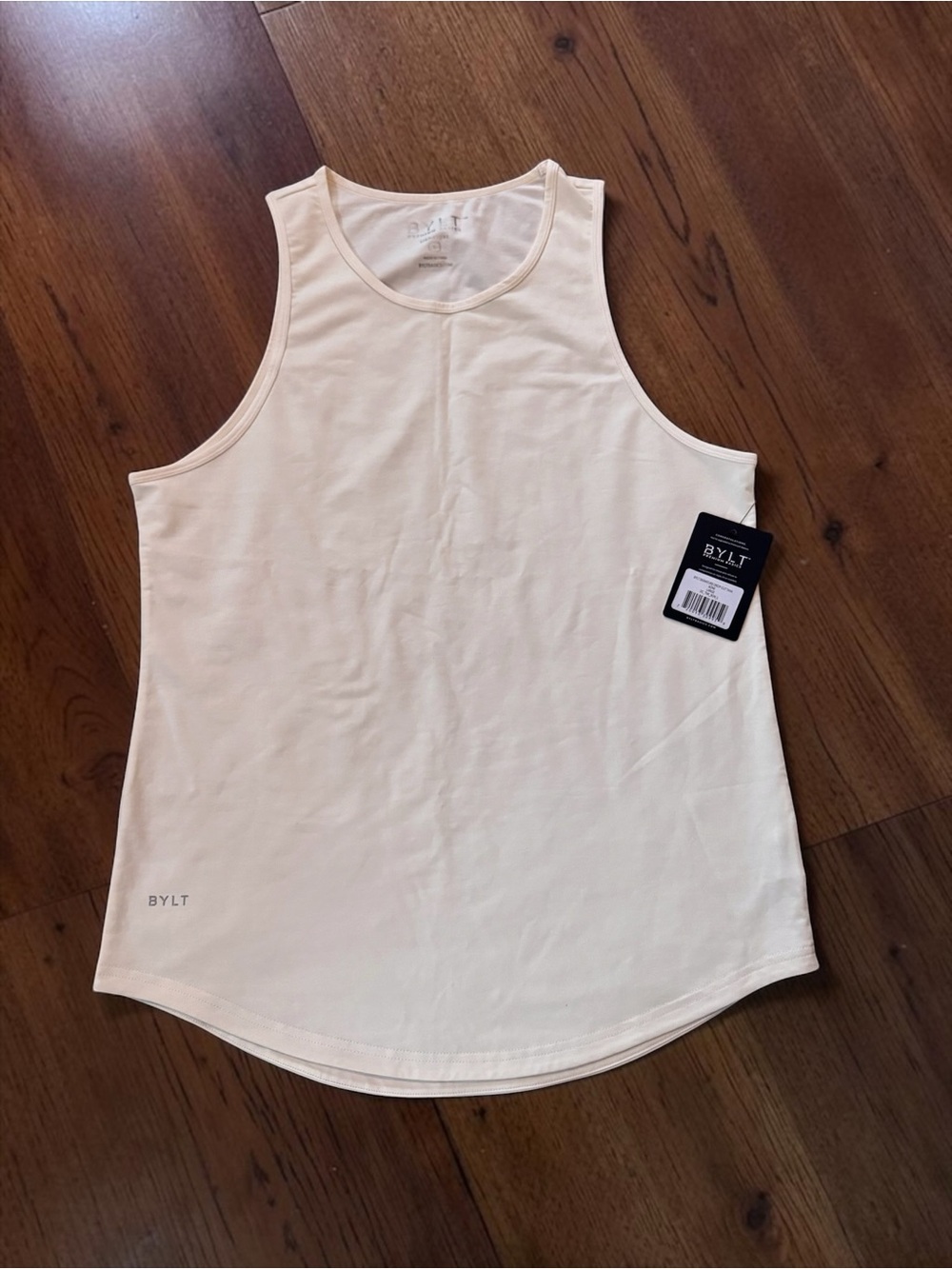 BYLT Basics Signature Drop-Cut Tank Top Men’s Large Bone NWT